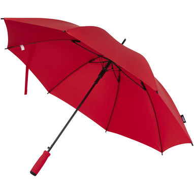 Автоматический зонт из переработанного пластика (23 дюйма), цвет красный - 10941821- Фото №1