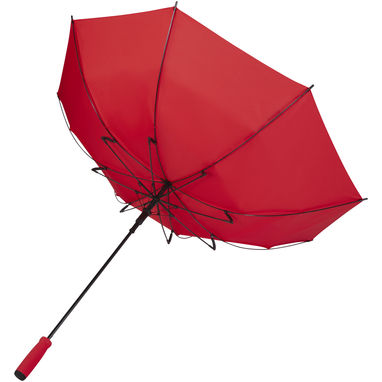 Автоматический зонт из переработанного пластика (23 дюйма), цвет красный - 10941821- Фото №3