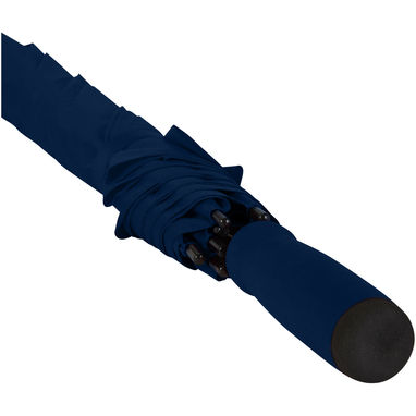Автоматический зонт из переработанного пластика (23 дюйма), цвет темно-синий - 10941855- Фото №5