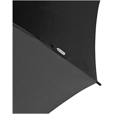 Автоматический зонт из переработанного пластика (23 дюйма), цвет сплошной черный - 10941890- Фото №6