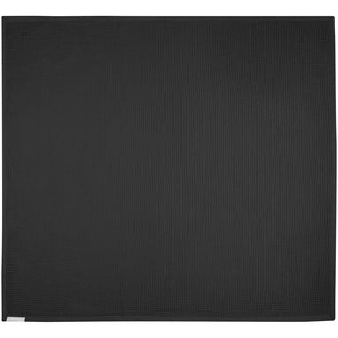 Вафельна ковдра Abele 150 x 140 см з бавовни, колір суцільний чорний - 11333790- Фото №2