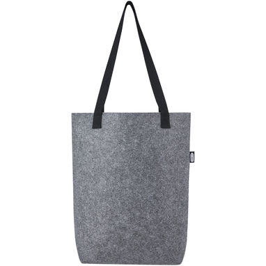 Эко-сумка Felta объемом 12 л из фетра, переработанного по стандарту GRS, с широким дном, цвет средне-серый - 12066282- Фото №2