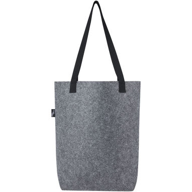 Эко-сумка Felta объемом 12 л из фетра, переработанного по стандарту GRS, с широким дном, цвет средне-серый - 12066282- Фото №3