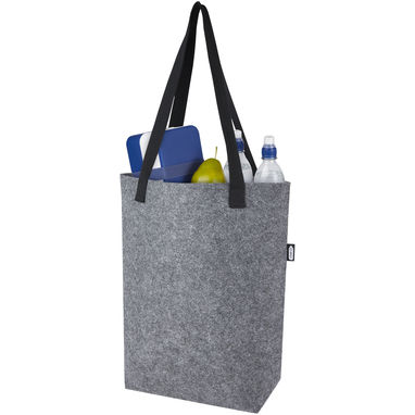 Эко-сумка Felta объемом 12 л из фетра, переработанного по стандарту GRS, с широким дном, цвет средне-серый - 12066282- Фото №4