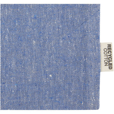 Маленькая подарочная сумка Pheebs объемом 0,5 л из хлопка плотностью 150 г/м², переработанного по стандарту GRS, цвет синий яркий - 12067050- Фото №4