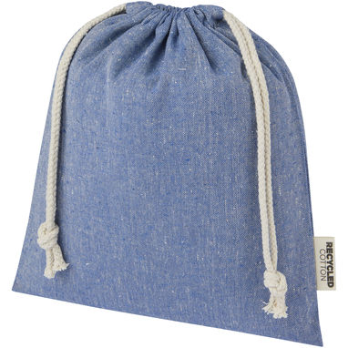 Средняя подарочная сумка Pheebs объемом 1,5 л из хлопка плотностью 150 г/м², переработанного по стандарту GRS, цвет синий яркий - 12067150- Фото №1