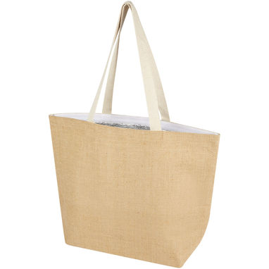 Еко-сумка Juta 12 л із джуту щільністю 300 г/м², колір натуральний, білий - 12067506- Фото №1
