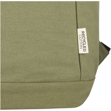 Рюкзак для ноутбука 15,6 дюймів із захистом від крадіжки Joey об'ємом 18 л із брезенту, переробленого за стандартом GRS, колір оливковий - 12067760- Фото №7