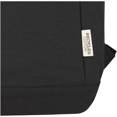 Рюкзак для ноутбука 15,6 дюймів із захистом від крадіжки Joey об'ємом 18 л із брезенту, переробленого за стандартом GRS, колір суцільний чорний - 12067790- Фото №7