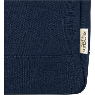 Рюкзак для  ноутбука Joey об'ємом 15 л з брезенту, переробленого за стандартом GRS, із верхом, що згортається., колір темно-синій - 12067855- Фото №7