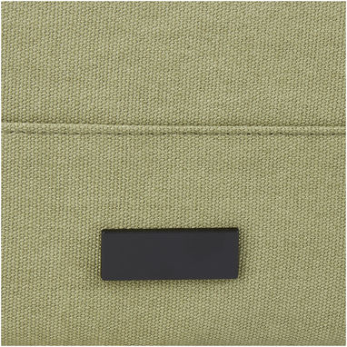 Рюкзак для 15-дюймового ноутбука Joey объемом 15 л из брезента, переработанного по стандарту GRS, со сворачивающимся верхом, цвет оливковый - 12067860- Фото №6