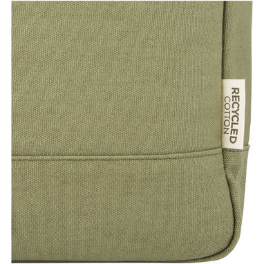 Рюкзак для  ноутбука Joey об'ємом 15 л з брезенту, переробленого за стандартом GRS, із верхом, що згортається., колір оливковий - 12067860- Фото №7