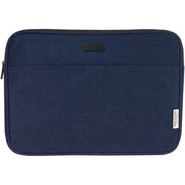 Чохол для 14-дюймового ноутбука Joey  із брезенту, переробленого за стандартом GRS, колір темно-синій - 12068055- Фото №2