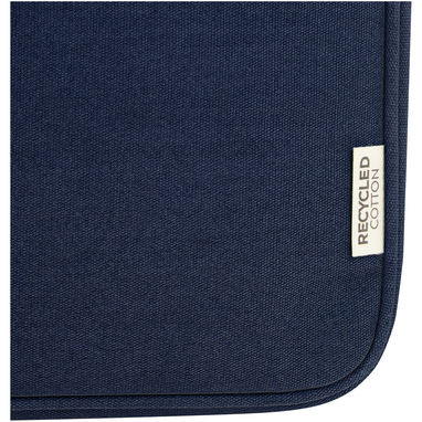 Чохол для 14-дюймового ноутбука Joey  із брезенту, переробленого за стандартом GRS, колір темно-синій - 12068055- Фото №6