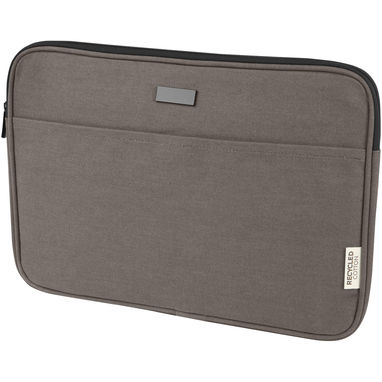 Чохол для 14-дюймового ноутбука Joey  із брезенту, переробленого за стандартом GRS, колір сірий - 12068082- Фото №1