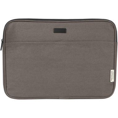 Чехол для 14-дюймового ноутбука Joey объемом 2 л из брезента, переработанного по стандарту GRS, цвет серый - 12068082- Фото №2