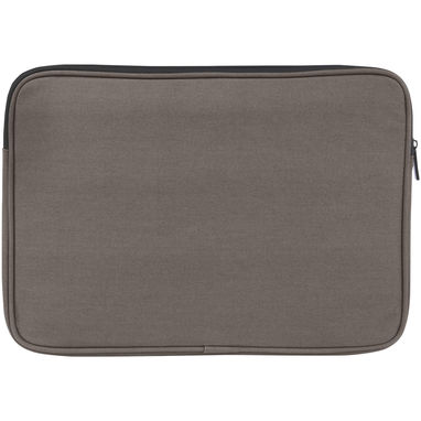 Чехол для 14-дюймового ноутбука Joey объемом 2 л из брезента, переработанного по стандарту GRS, цвет серый - 12068082- Фото №3