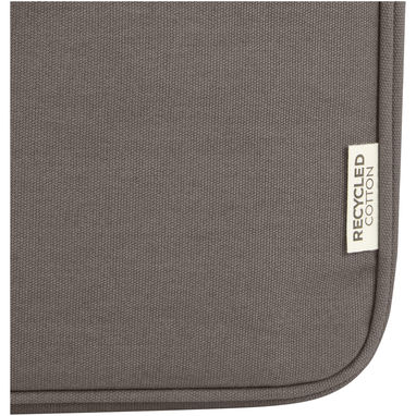 Чохол для 14-дюймового ноутбука Joey  із брезенту, переробленого за стандартом GRS, колір сірий - 12068082- Фото №6