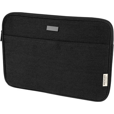 Чохол для 14-дюймового ноутбука Joey  із брезенту, переробленого за стандартом GRS, колір суцільний чорний - 12068090- Фото №1