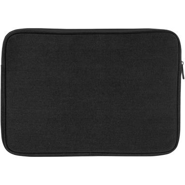 Чохол для 14-дюймового ноутбука Joey  із брезенту, переробленого за стандартом GRS, колір суцільний чорний - 12068090- Фото №3