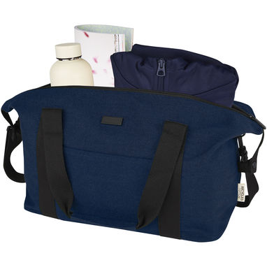 Спортивная сумка Joey из брезента, переработанного по стандарту GRS, объемом 25 л, цвет темно-синий - 12068155- Фото №4