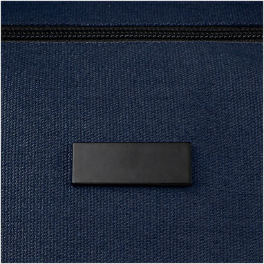 Спортивная сумка Joey из брезента, переработанного по стандарту GRS, объемом 25 л, цвет темно-синий - 12068155- Фото №5
