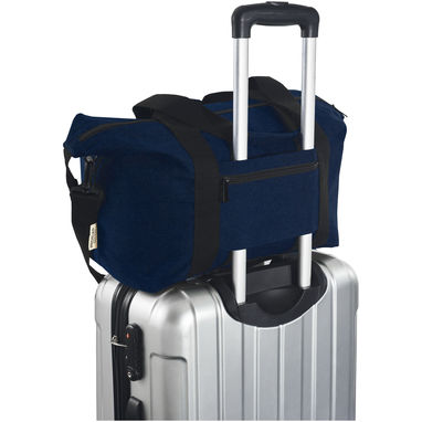 Спортивна сумка Joey із брезенту, переробленого за стандартом GRS, об'ємом 25 л, колір темно-синій - 12068155- Фото №6