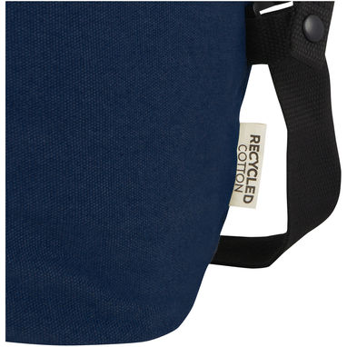 Спортивна сумка Joey із брезенту, переробленого за стандартом GRS, об'ємом 25 л, колір темно-синій - 12068155- Фото №7