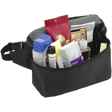 Легкая поясная сумка Trailhead объемом 2,5 л из переработанных материалов, цвет сплошной черный, серый - 12068490- Фото №4