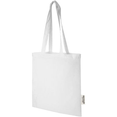 Еко-сумка Madras об'ємом 7 л з переробленої бавовни щільністю 140 г/м2, колір білий - 12069501- Фото №1