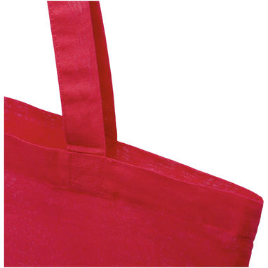 Эко-сумка Madras объемом 7 л из переработанного хлопка плотностью 140 г/м2, цвет красный - 12069521- Фото №4