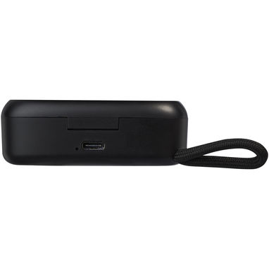 Бездротові навушники Loop із переробленої пластмаси, колір суцільний чорний - 12429590- Фото №4