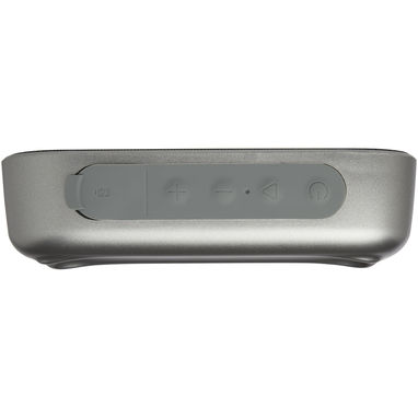 Динамік Stark 2.0 потужністю 5 Вт із переробленого пластику IPX5 з функцією Bluetooth®, колір срібний, суцільний чорний - 12432081- Фото №6