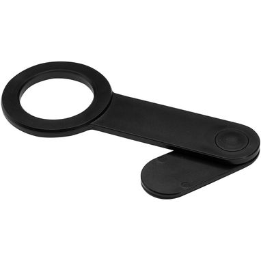 Настольный держатель для телефона Hook из пластика, цвет сплошной черный - 12432790- Фото №1