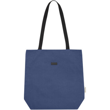 Универсальная эко-сумка Joey из холста, переработанного по стандарту GRS, объемом 14 л, цвет темно-синий - 13004255- Фото №2