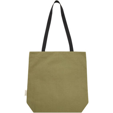 Универсальная эко-сумка Joey из холста, переработанного по стандарту GRS, объемом 14 л, цвет оливковый - 13004260- Фото №3