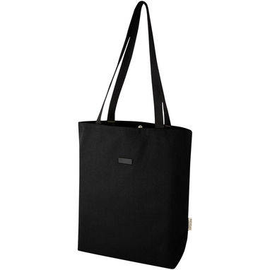 Универсальная эко-сумка Joey из холста, переработанного по стандарту GRS, объемом 14 л, цвет сплошной черный - 13004290- Фото №1