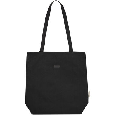 Универсальная эко-сумка Joey из холста, переработанного по стандарту GRS, объемом 14 л, цвет сплошной черный - 13004290- Фото №2