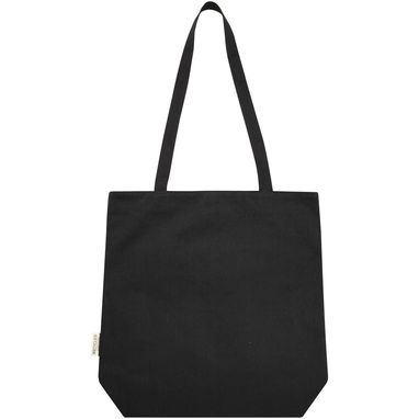Универсальная эко-сумка Joey из холста, переработанного по стандарту GRS, объемом 14 л, цвет сплошной черный - 13004290- Фото №3