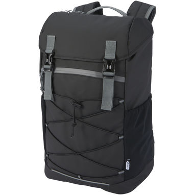 Водонепроникний рюкзак Aqua для ноутбука з діагоналлю екрану 15,6 дюйма, виготовлений з перероблених матеріалів, колір чорний - 13004490- Фото №1