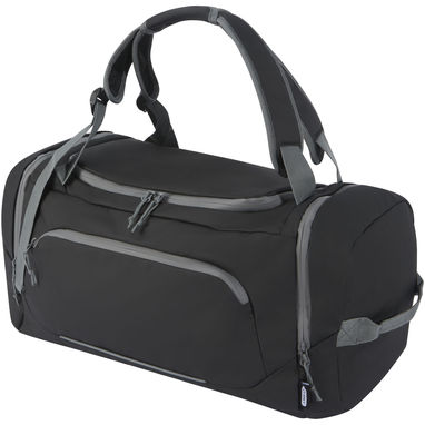 Водонепроникна спортивна сумка-рюкзак Aqua, виготовлена з перероблених матеріалів згідно стандарту GRS, об'ємом 35, колір чорний - 13004690- Фото №1