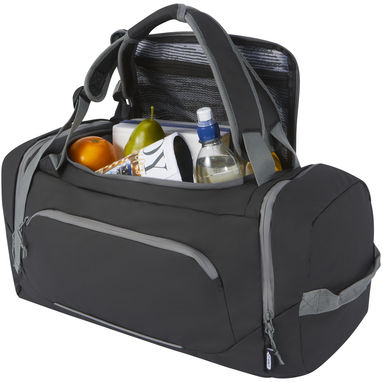 Водонепроницаемая спортивная сумка-рюкзак Aqua, изготовленная из переработанных материалов согласно стандарту GRS, объемом 35, цвет сплошной черный - 13004690- Фото №4