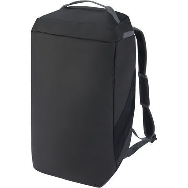 Водонепроницаемая спортивная сумка-рюкзак Aqua, изготовленная из переработанных материалов согласно стандарту GRS, объемом 35, цвет сплошной черный - 13004690- Фото №5