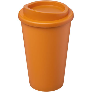 Термокружка из переработанного пластика Americano Eco емкостью 350 мл, цвет оранжевый - 21042231- Фото №1