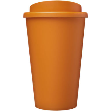 Термокружка из переработанного пластика Americano Eco емкостью 350 мл, цвет оранжевый - 21042231- Фото №2