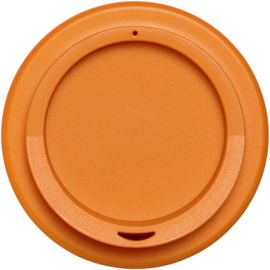 Термокружка из переработанного пластика Americano Eco емкостью 350 мл, цвет оранжевый - 21042231- Фото №3