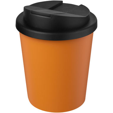 Americano® Espresso Герметичная кружка из переработанного материала объемом 250 мл, цвет оранжевый, сплошной черный - 21045331- Фото №1