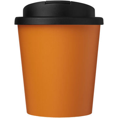 Americano® Espresso Герметичная кружка из переработанного материала объемом 250 мл, цвет оранжевый, сплошной черный - 21045331- Фото №2