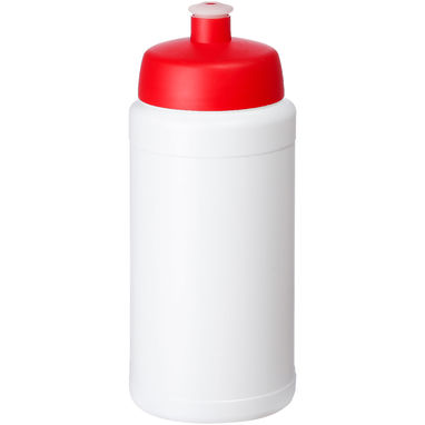 Спортивная бутылка Baseline Plus Renew объемом 500 мл, цвет белый, красный - 21046002- Фото №1