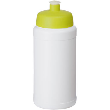 Спортивная бутылка Baseline Plus Renew объемом 500 мл, цвет белый, лайм - 21046005- Фото №1